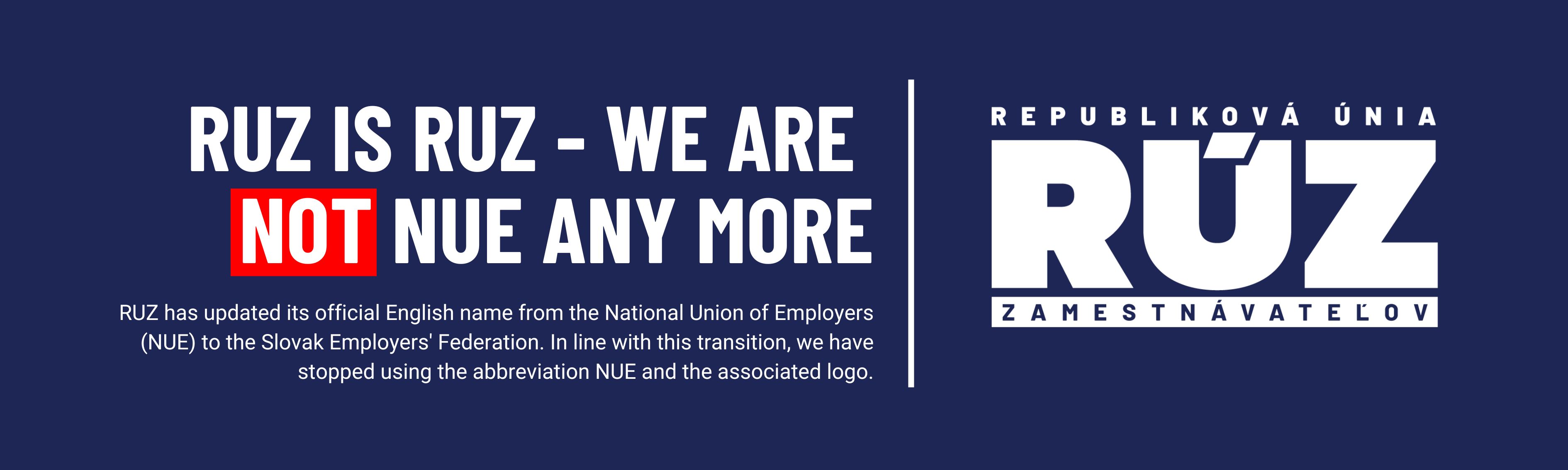 We are not NUE any more